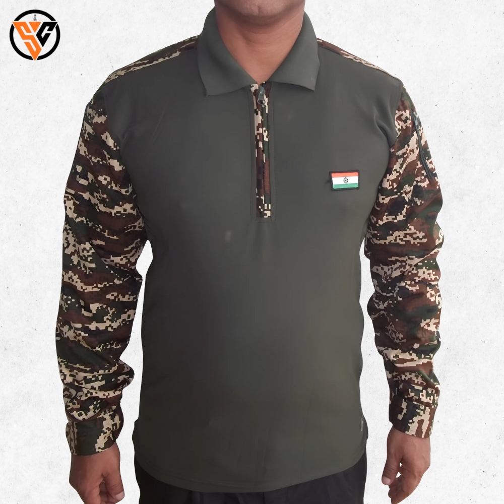 Tactical OG+ Combat Full Sleeve T-Shirt – High Performance, Rugged Comfort