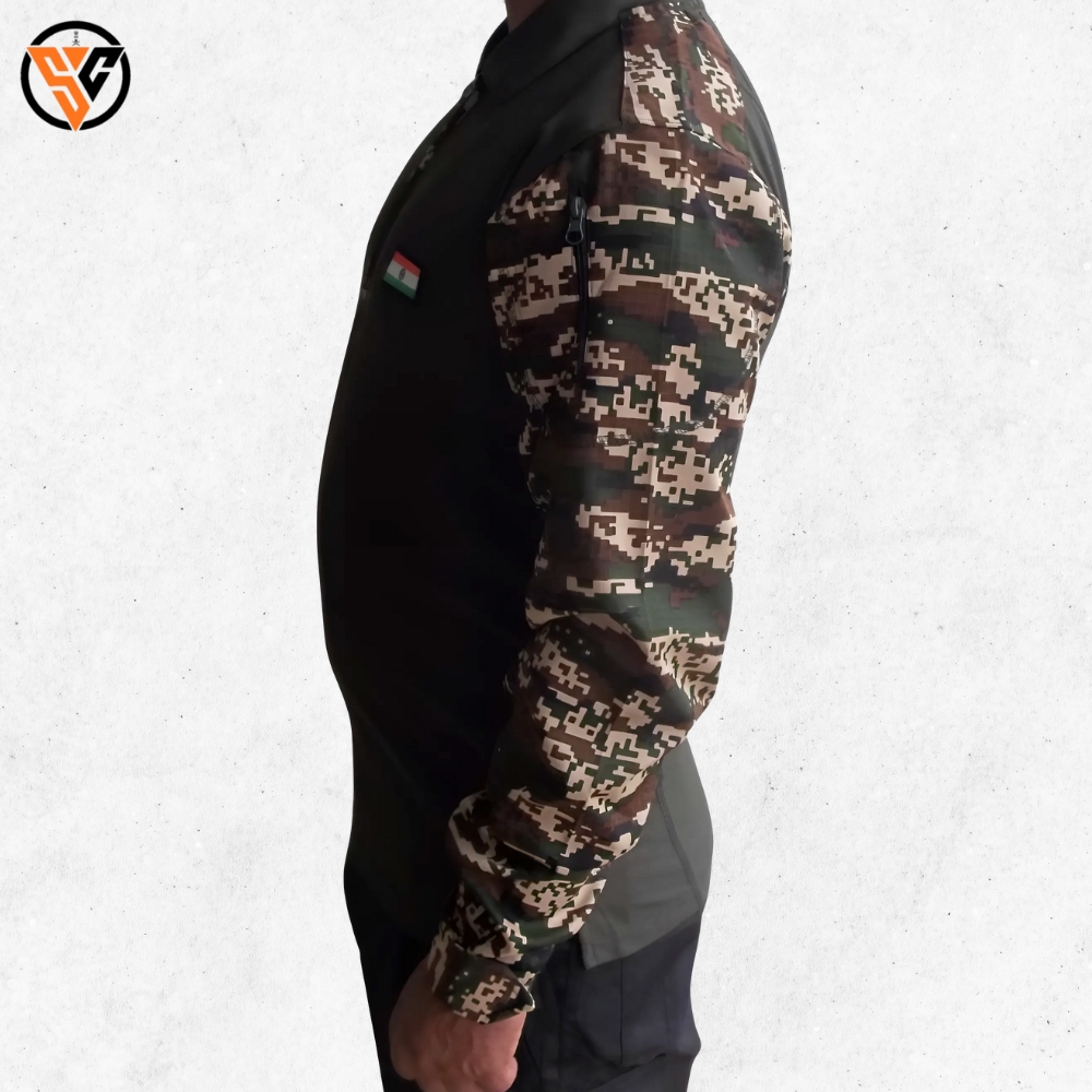 Tactical OG+ Combat Full Sleeve T-Shirt – High Performance, Rugged Comfort - Image 3