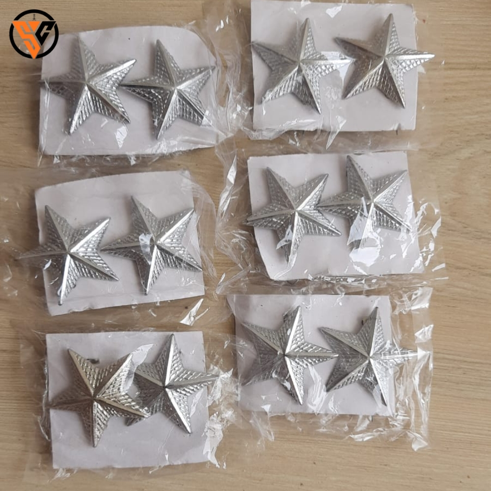 Shoulder Star Ultra Shine – Premium Polished Insignia (Per Pair) - Image 2