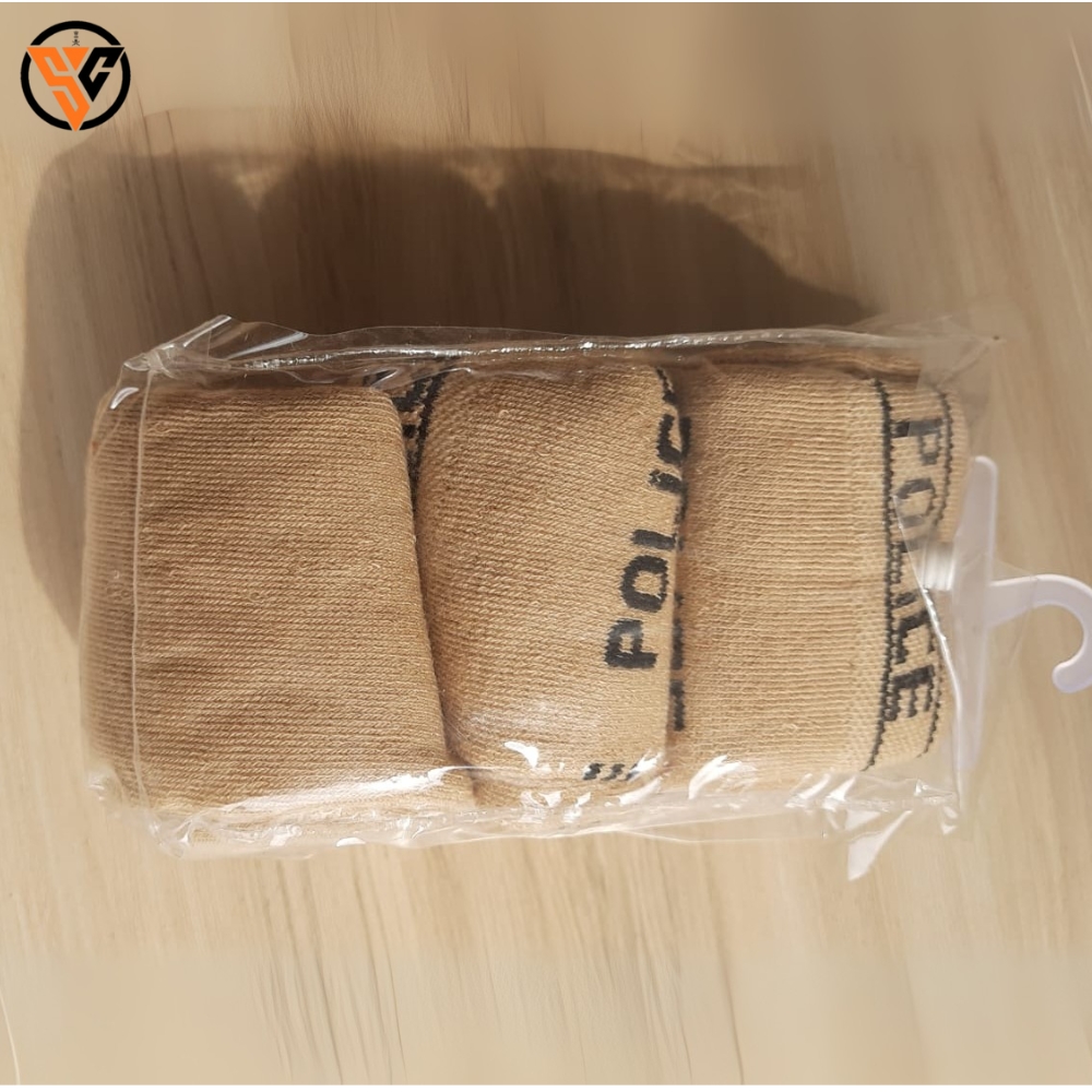 Khaki Socks Police – Pack of 3 - Image 2